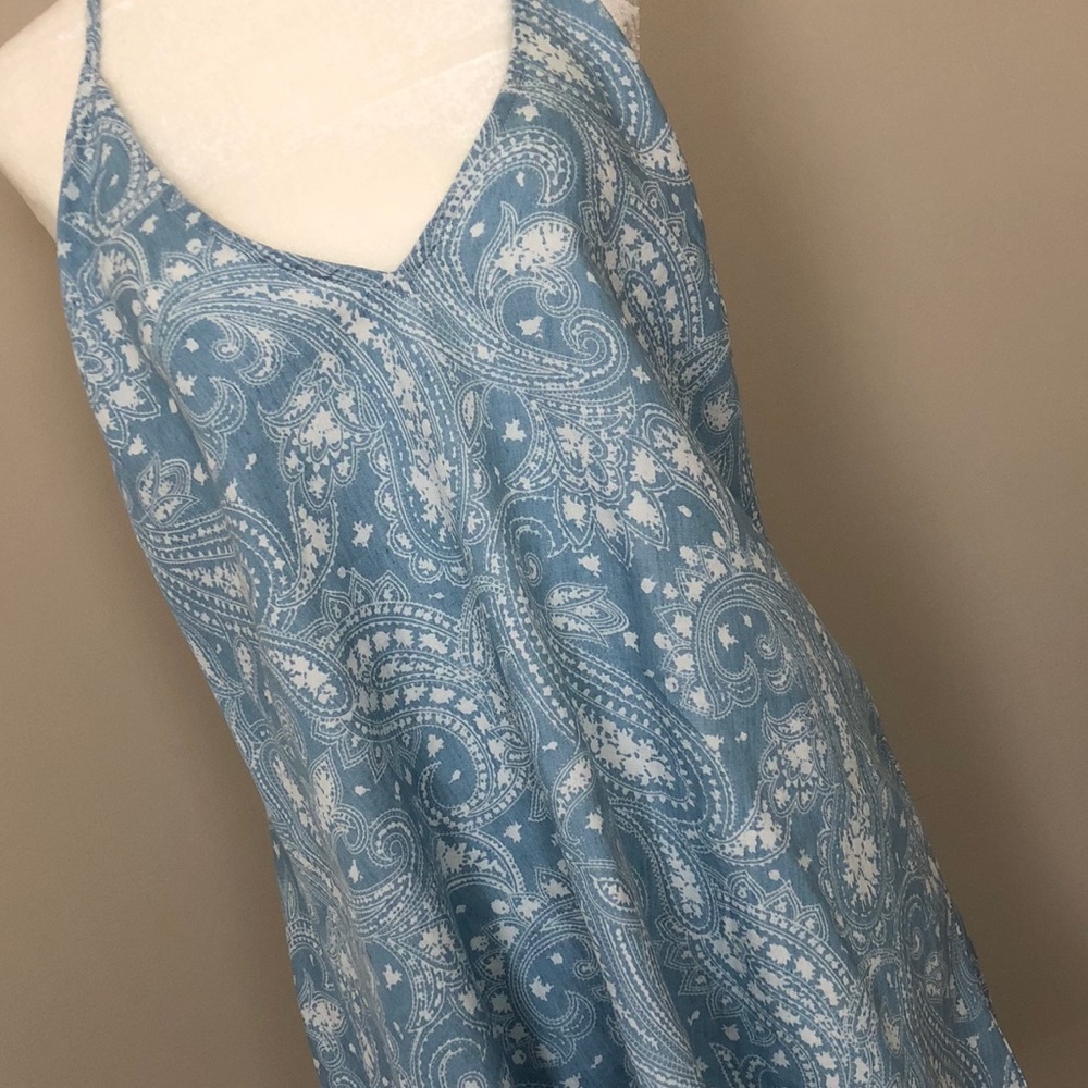 TOBI light blue paisley print dress